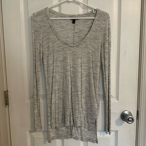 Gray Long Sleeve Women's Top